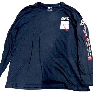 Men’s Size XXL Reebok UFC Long Sleeve Black T Shirt